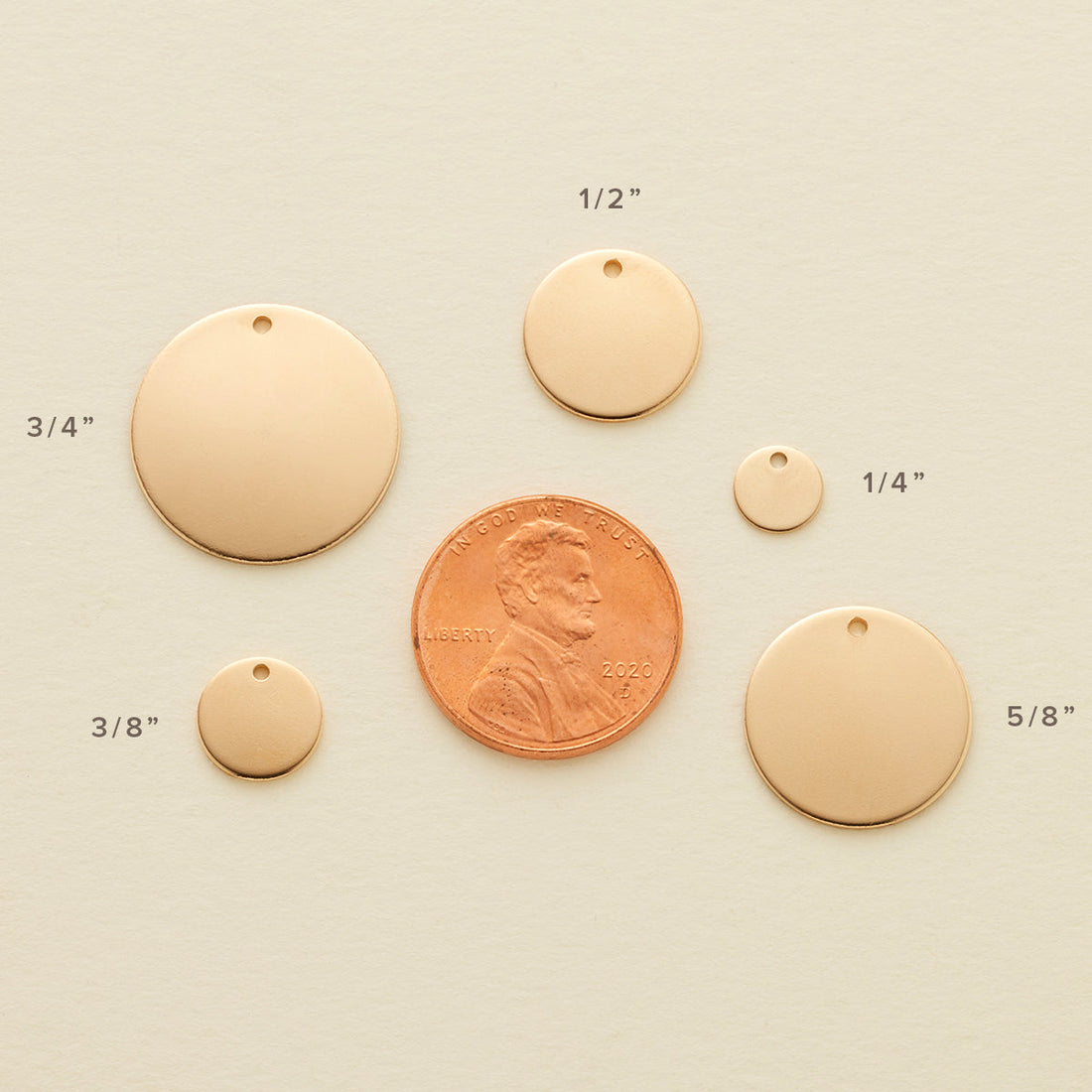 Engraved Disc Necklace