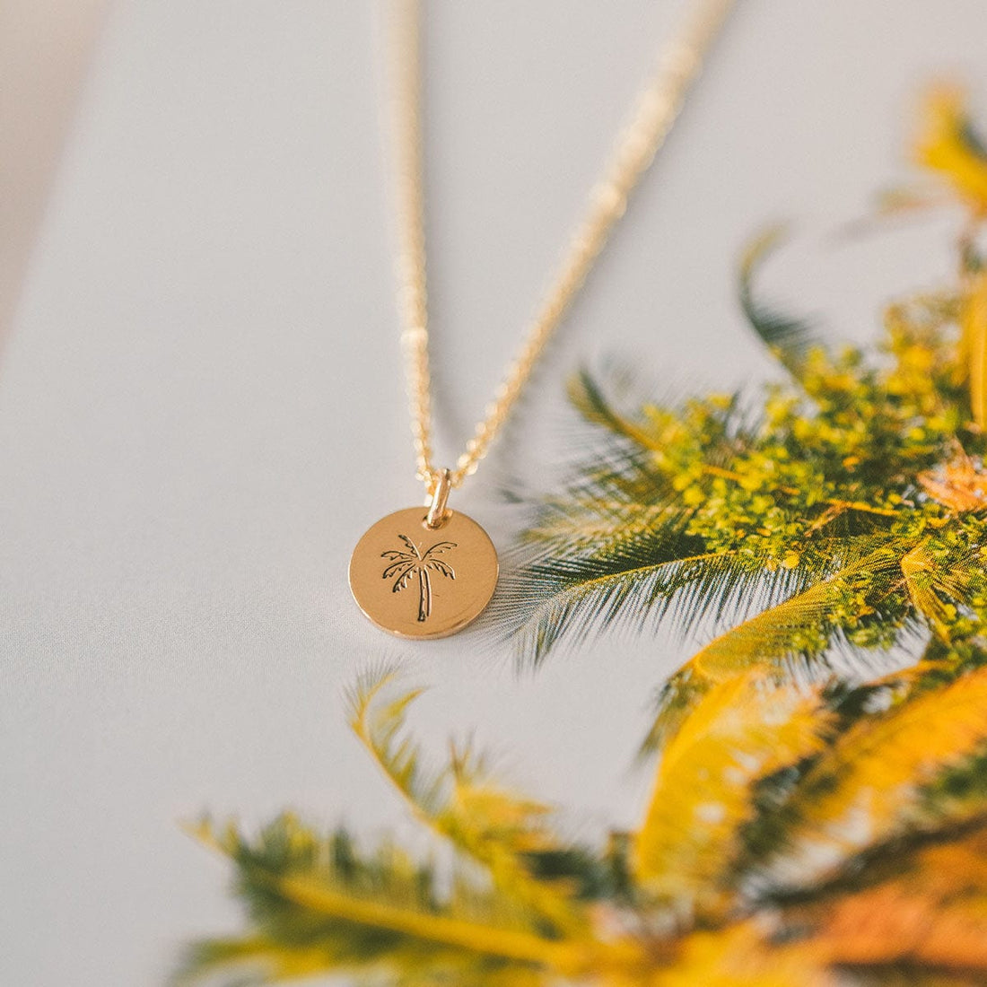 Engraved Disc Necklace