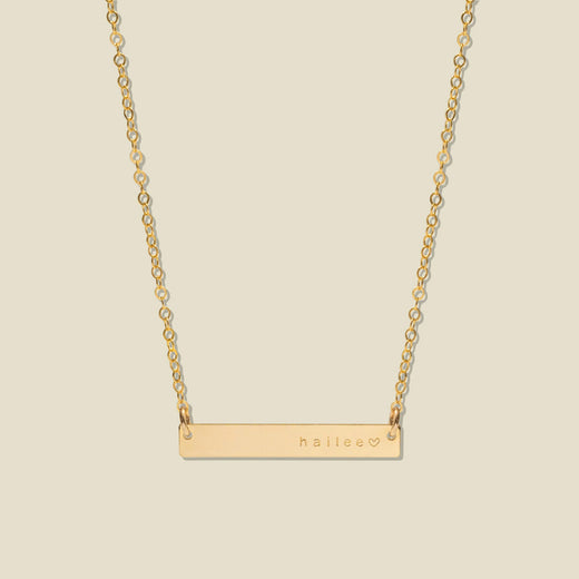 Bar Name Necklace