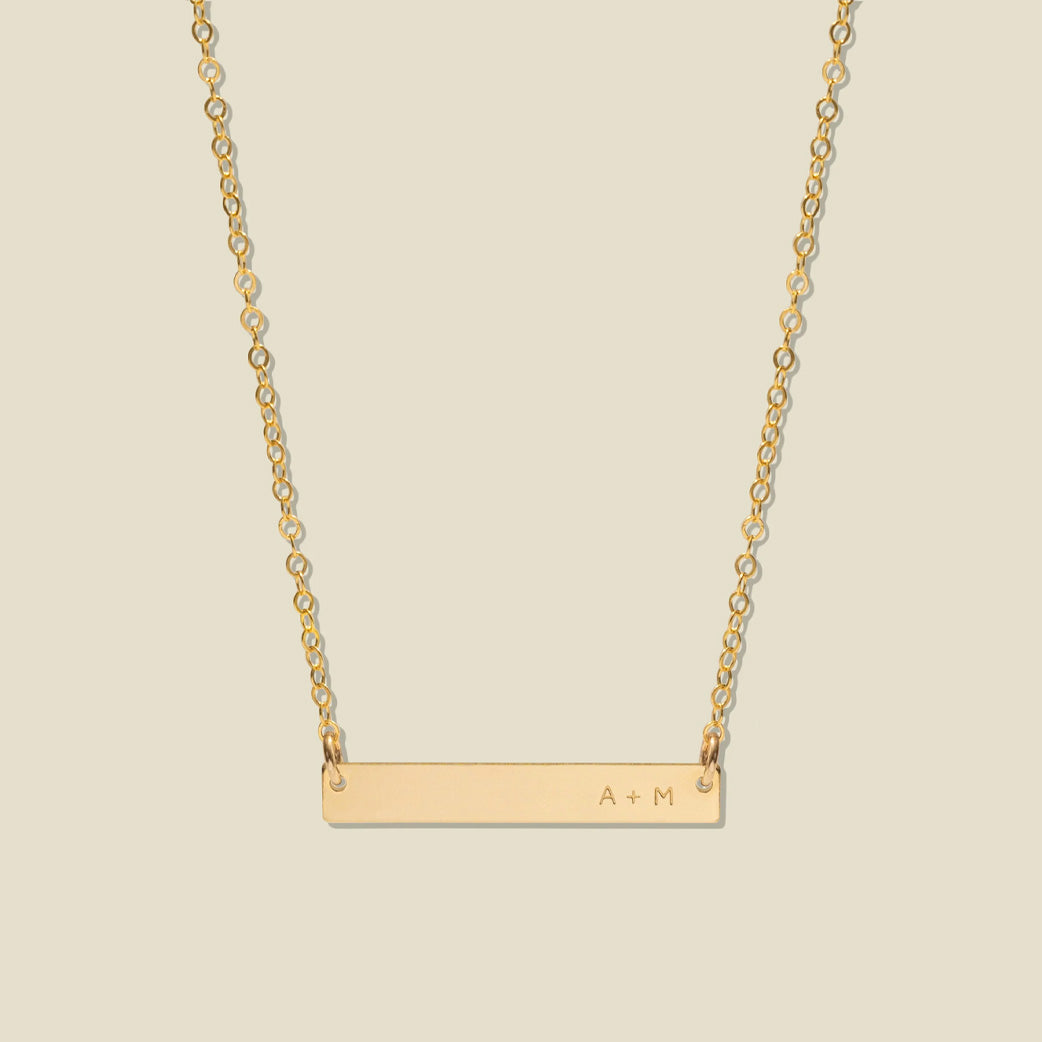 Bar Name Necklace