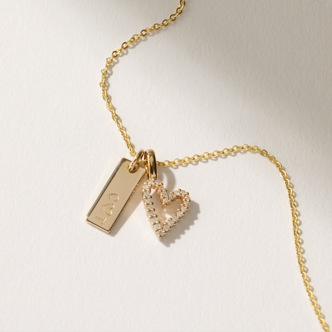 Engraved Bar Necklace