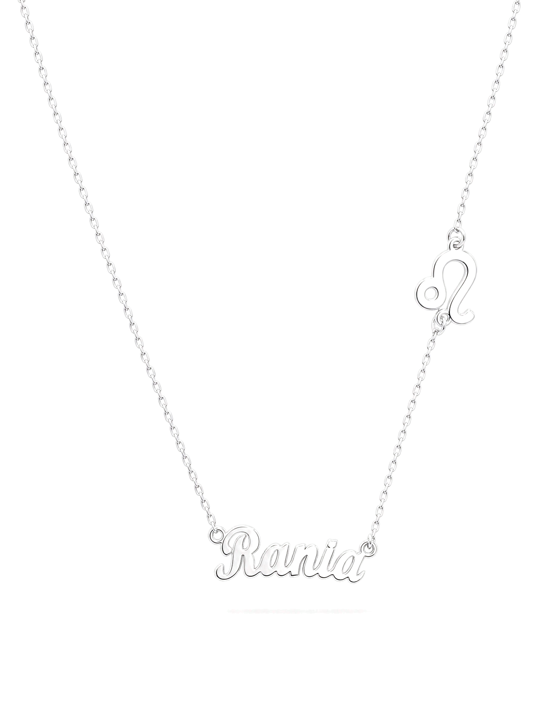 SOLENE. zodiac name necklace in 925 silver