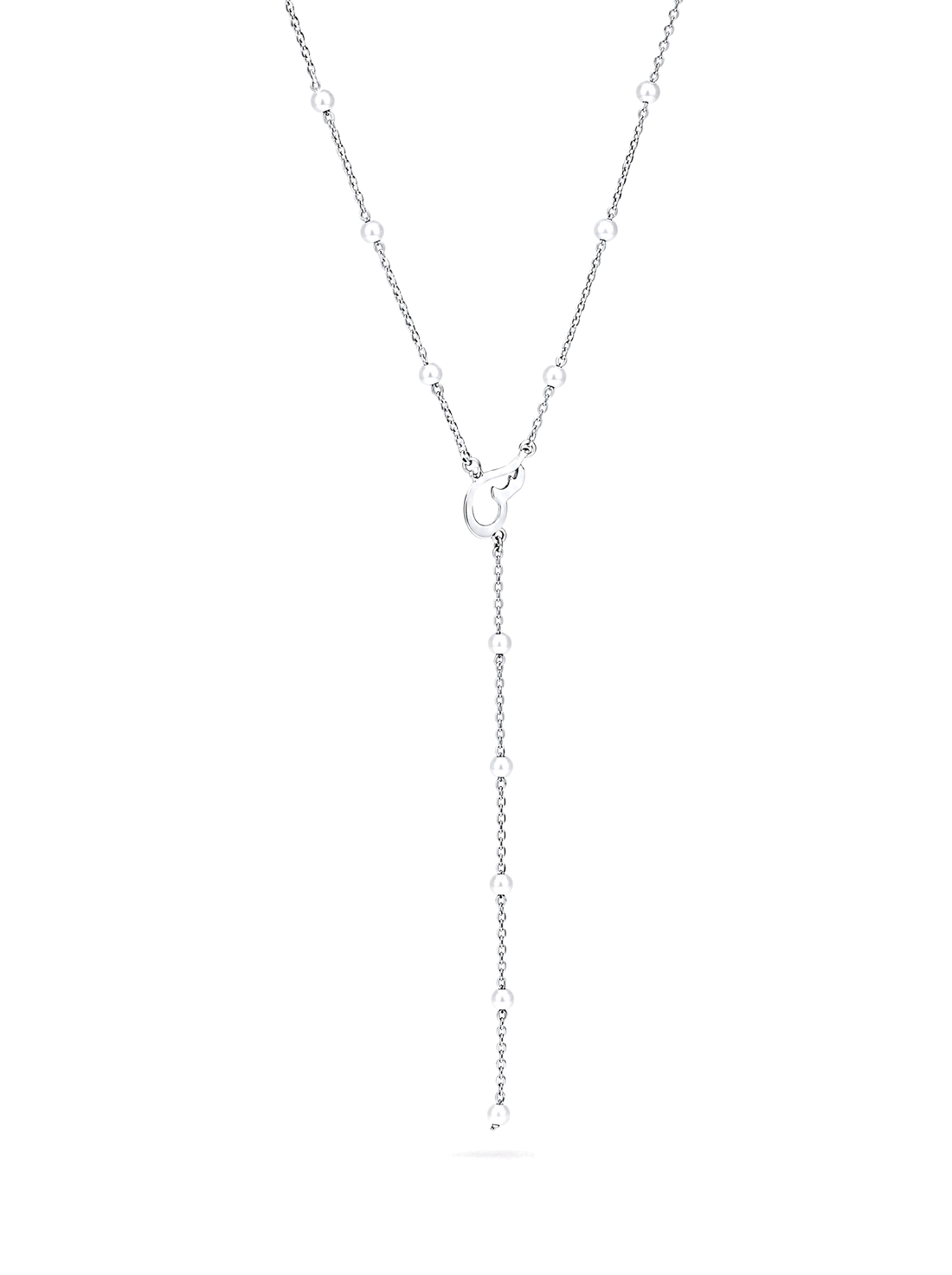 SOLENE. arabic initial necklace in 925 silver