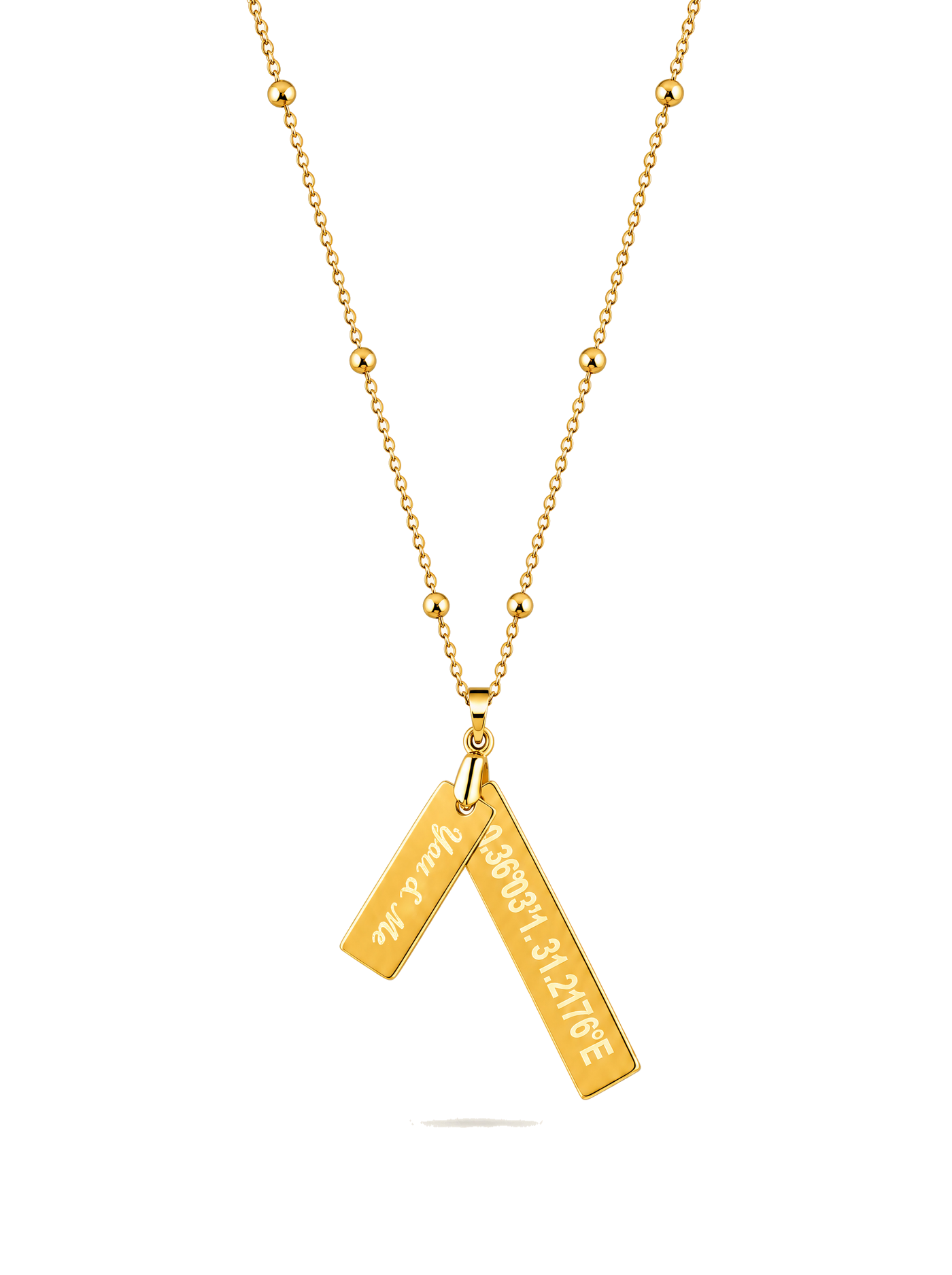 SOLENE. coordinates necklace in 21k gold