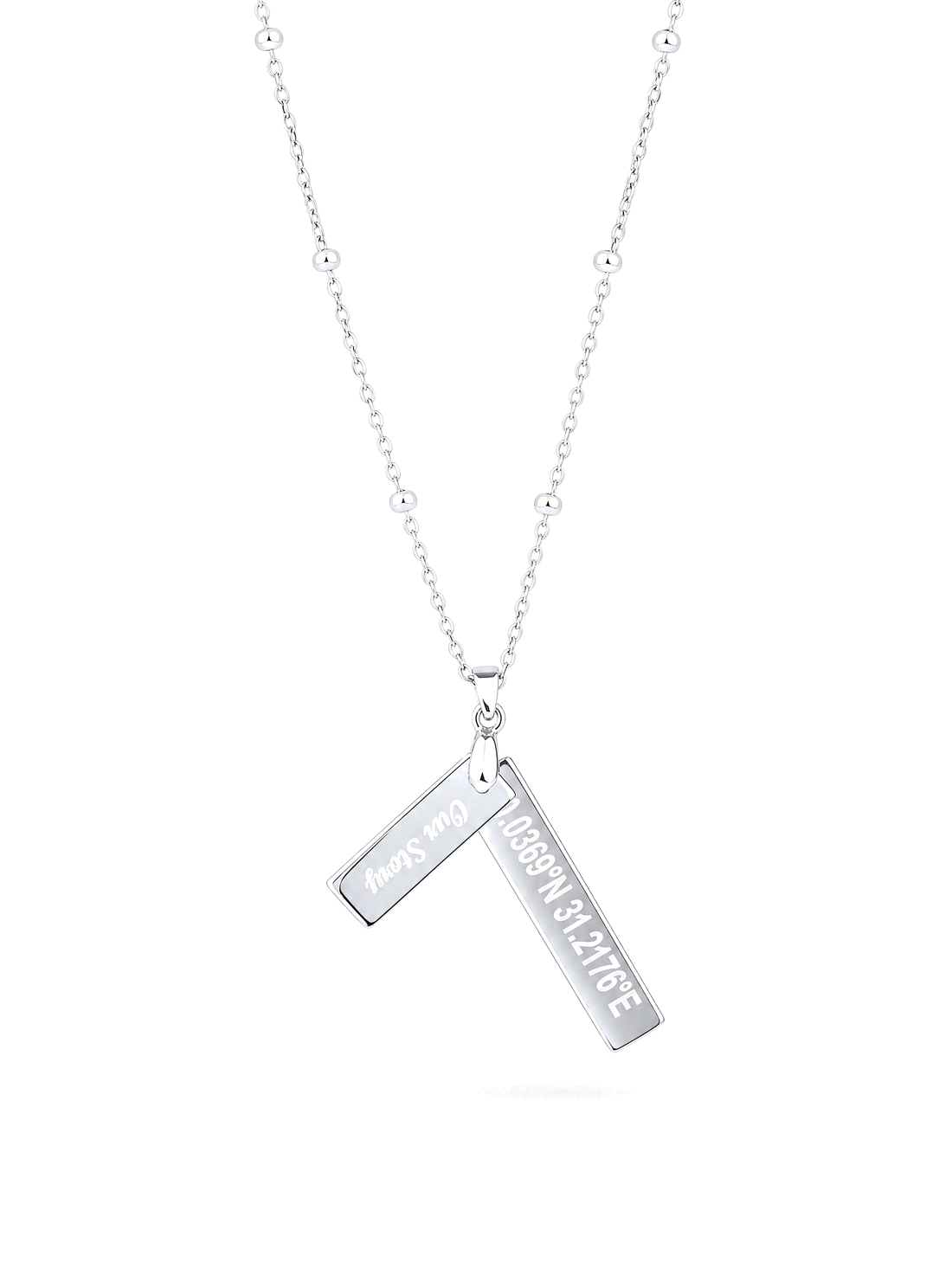SOLENE. coordinates necklace in 925 silver