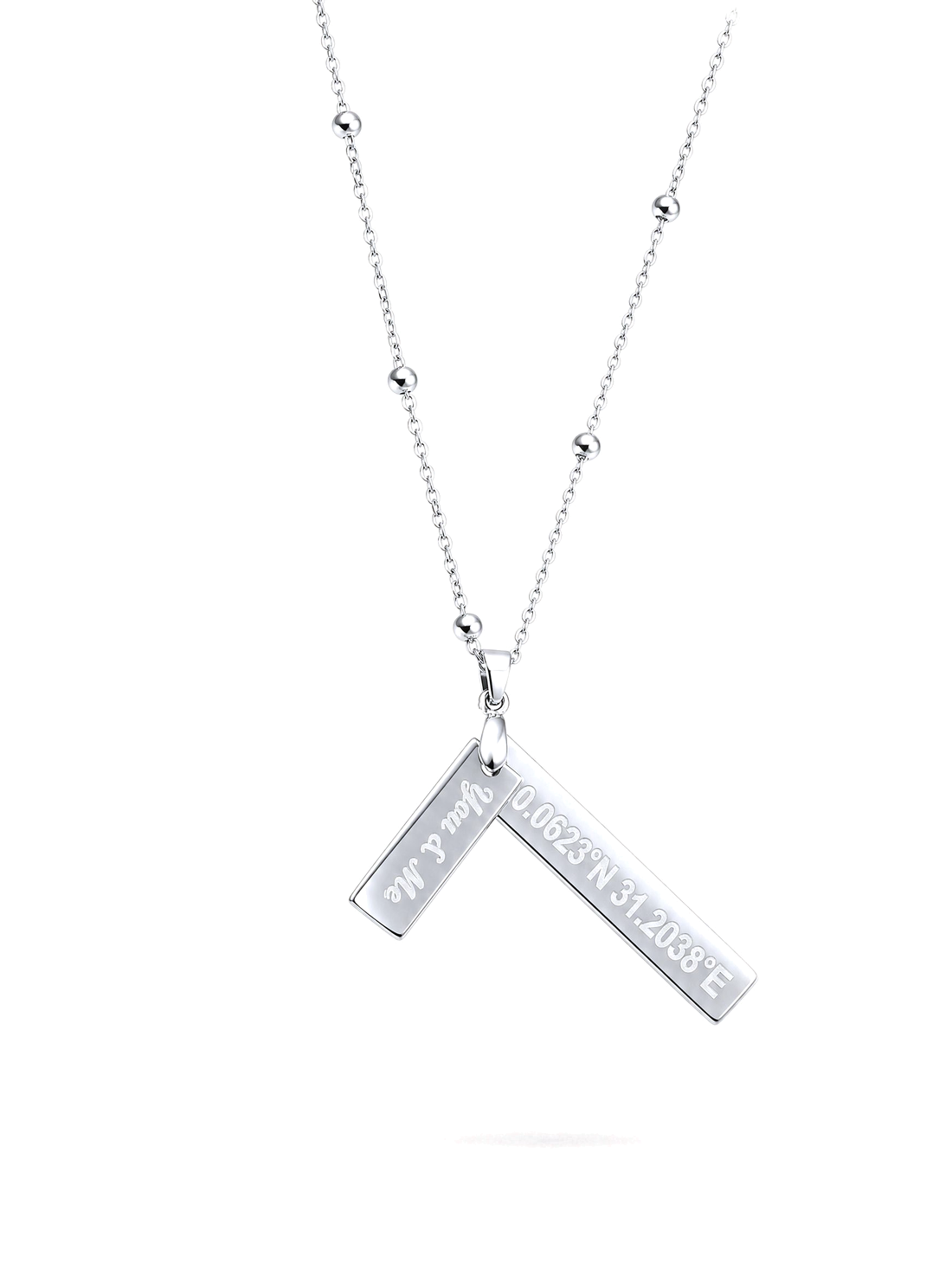 SOLENE. coordinates necklace in 925 silver