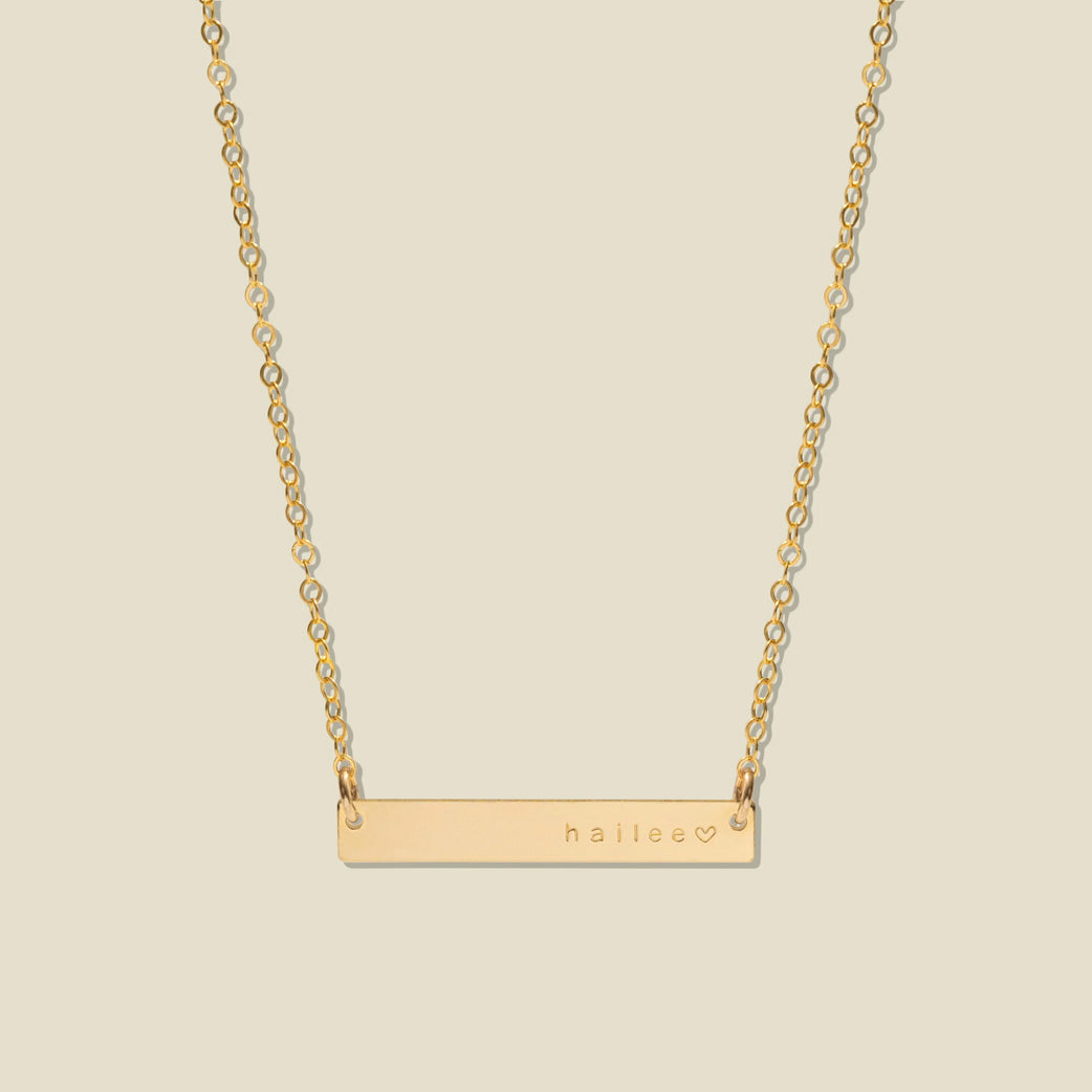 Bar Name Necklace
