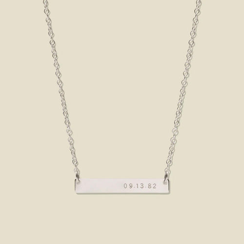Bar Name Necklace