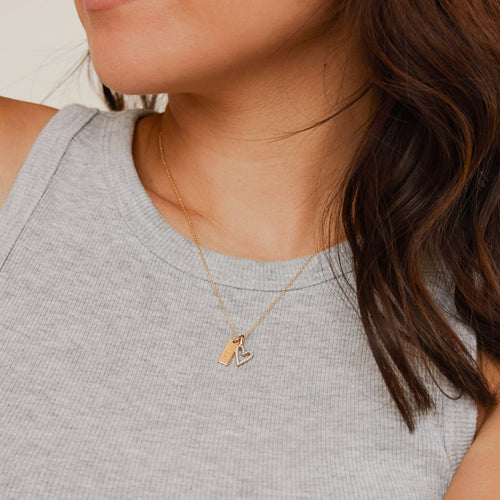 Engraved Bar Necklace