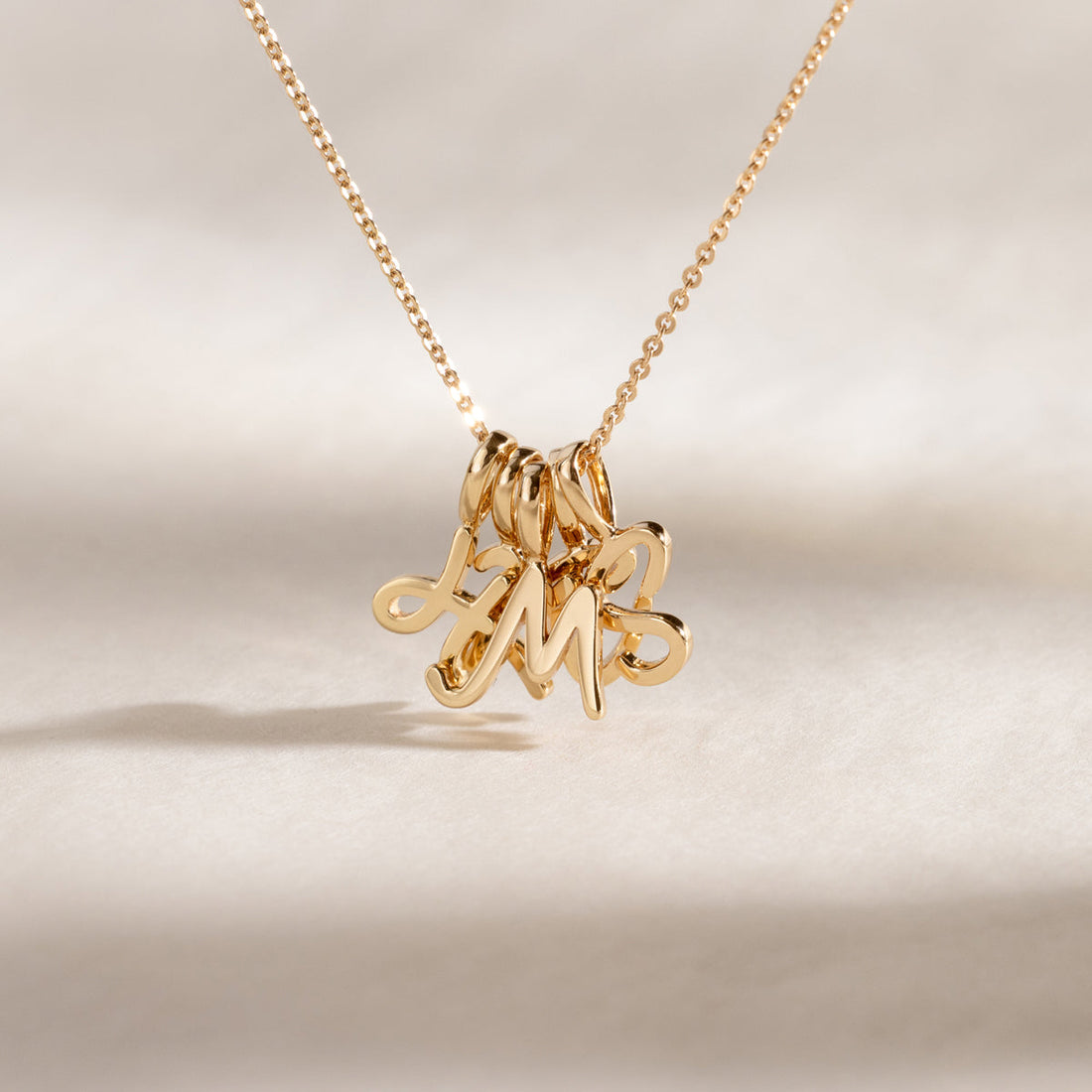 Script Initial Necklace